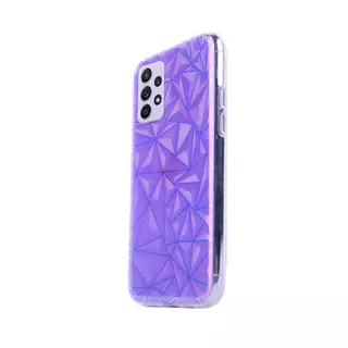 Telefontok Samsung Galaxy A33 5G - Neo lila, mintás műanyag hátlap tok, szilikon kerettel