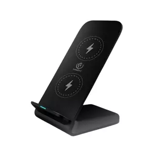 Rebeltec W210 - univerzális asztali telefontartó állvány, Qi vezeték nélküli töltéssel fekete