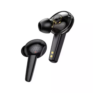 Headset: HOCO ES55 - fekete bluetooth headset, töltő tokkal