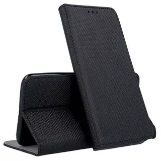 Telefontok Xiaomi Redmi 10C - fekete mágneses szilikon keretes könyvtok