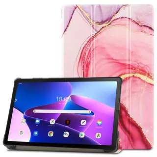 Tablettok Lenovo Tab M10 Plus 10,6 coll (3. gen, TB125FU, TB128XU) - MARBLE smart case tablet tok