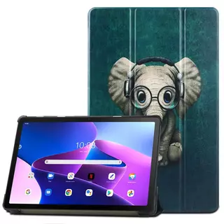 Tablettok Lenovo Tab M10 Plus 10,6 coll (3. gen, TB125FU, TB128XU) - Vidám Elefánt smart case tablet tok