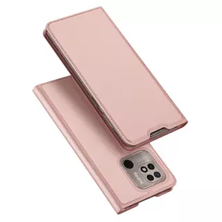 Telefontok Xiaomi Redmi 10C - Dux Ducis rose gold flipcover tok
