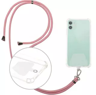 Telefontok: Univerzális - tokba helyezhető nyakba akasztó - pink