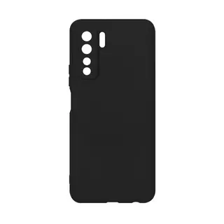 Telefontok Huawei P40 Lite 5G - fekete szilikon hátlap tok