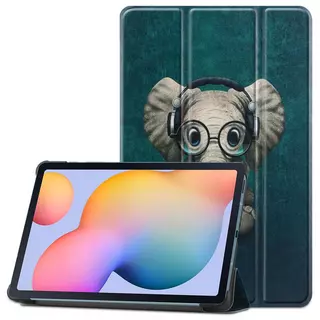Tablettok Samsung Galaxy Tab S6 Lite 2020 /2022 (SM-P610, SM-P615, SM-P613, SM-P619) - Vidám Elefánt smart case