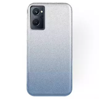 Telefontok Oppo A96 - Ezüst / kék Shiny hátlap tok