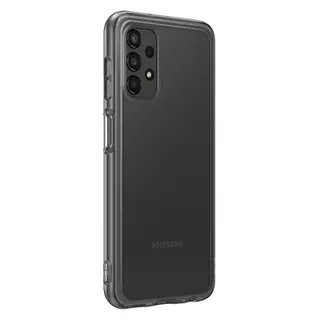 Telefontok Samsung Galaxy A13 (A135F / A137F) - Eredeti SAMSUNG áttetsző fekete szilikon tok