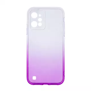 Telefontok Realme C31 - Gradient - átlátszó/lila átmenetes szilikon tok