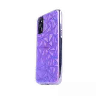 Telefontok Realme C35 - Neo lila, mintás műanyag hátlap tok, szilikon kerettel