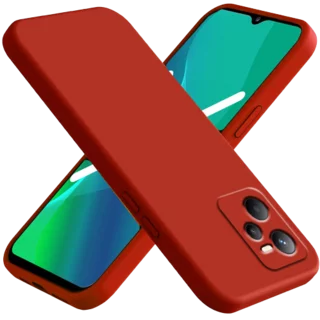 Telefontok Realme C35 - piros szilikon tok