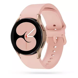 Samsung Galaxy Watch 5 / 5 Pro 40 / 44 / 45 okosóra szíj - púder pink szilikon szíj