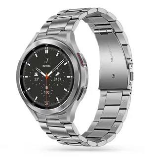 Samsung Galaxy Watch 5 / 5 Pro (40 / 44 / 45 mm) okosóra fémszíj - ezüst fémszíj