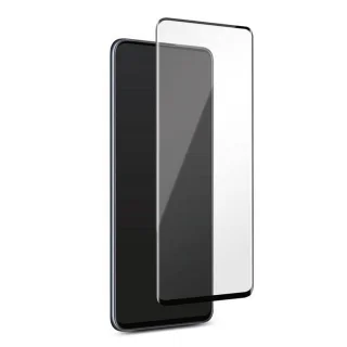 Üvegfólia Xiaomi 12X 5G - Full glue, super kemény tokbarát fólia fekete kerettel (az íves részre is ráhajlik)