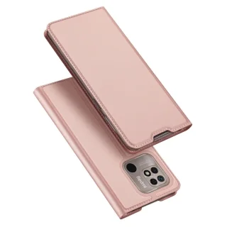 Telefontok Xiaomi Poco C40 - Dux Ducis rose gold flipcover tok