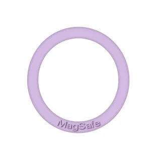 Univerzális MagSafe töltést segítő gyűrű (1db) - fém szilikon bevonattal, lila