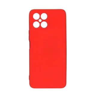 Telefontok Honor X8 - piros szilikon hátlap tok