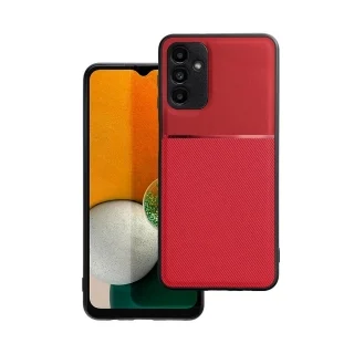 Telefontok Samsung Galaxy A04s - Elegance piros műanyag hátlap tok szilikon kerettel