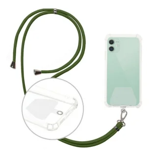 Telefontok: Univerzális - tokba helyezhető nyakba akasztó - zöld 