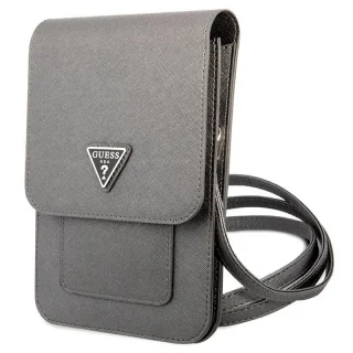 Telefontok GUESS Triangle Logo - telefontartó táska, szürke