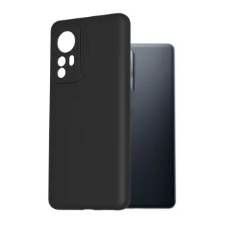 Telefontok Xiaomi 12 Lite - fekete szilikon hátlap tok