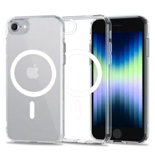 Telefontok iPhone 7/8 - Tech-Protect Magmat MagSafe kompatibilis átlátszó műanyag hátlap tok, szilikon kerettel