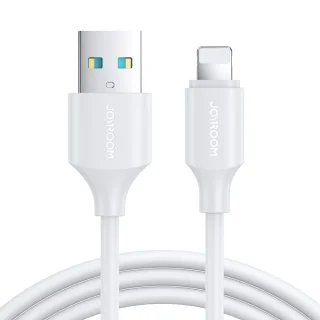 Töltőkábel: Joyroom S-UL012A9 - USB / Lightning kábel 2,4A - 2m, fehér
