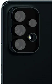 Üvegfólia Samsung Galaxy A53 5G - Full kamera fekete üvegfólia