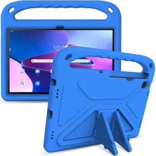 Tablettok Lenovo Tab M10 Plus 10,6 coll (3. gen, TB125FU, TB128XU) - Tech-Protect KidsCase - kék, kitámasztható tablet tok