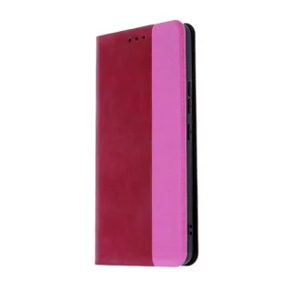 Telefontok Motorola Moto E40 - Smart Tender burgundy könyvtok