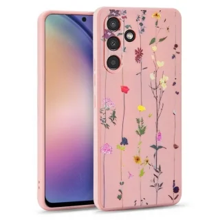 Telefontok Samsung Galaxy A54 5G - Pink virágos kert hátlap tok