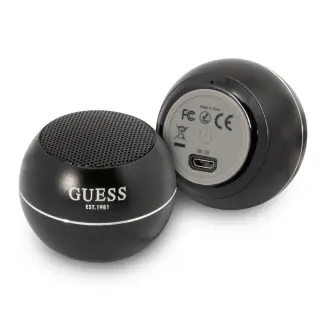 Bluetooth hangszóró: GUESS Mini - fekete bluetooth hangszóró 3W