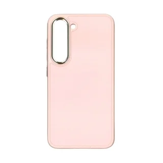 Telefontok Samsung Galaxy S23+ (S23 Plus) - Satin - pink műanyag hátlap tok, szilikon kerettel