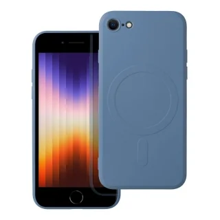Telefontok iPhone SE 2020 - MagSafe kompatibilis kék szilikon tok