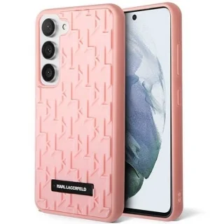 Telefontok Samsung Galaxy S23+ (S23 Plus) - Karl Lagerfeld 3D Monogram - pink hátlap tok