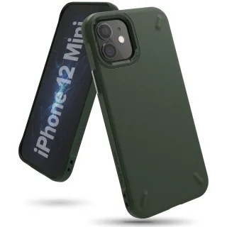 Telefontok iPhone 12 mini - Ringke Onyx Basic- zöld ütésálló hátlap tok
