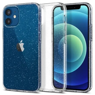 Telefontok iPhone 12 mini - Spigen Liquid Crystal Glitter átlátszó tok