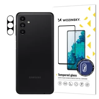 Üvegfólia Samsung Galaxy A13 5G - Full kamera fekete üvegfólia (teljes kameraszigetet fedi)