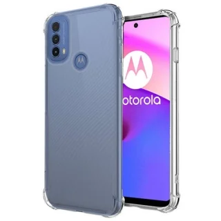 Telefontok Motorola Moto E20 - ütésálló átlátszó tok
