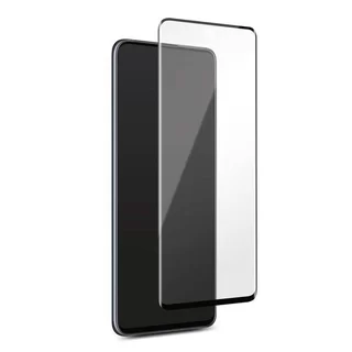 Üvegfólia Samsung Galaxy A03s - tokbarát Slim 3D üvegfólia fekete kerettel