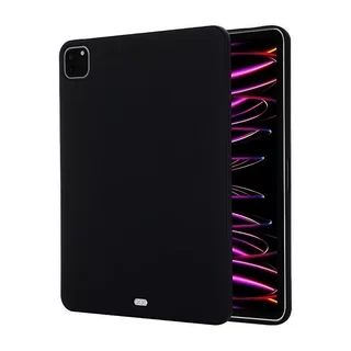 Tablettok iPad Pro 12.9 2021 (5.gen) - fekete szilikon tablet hátlap tok