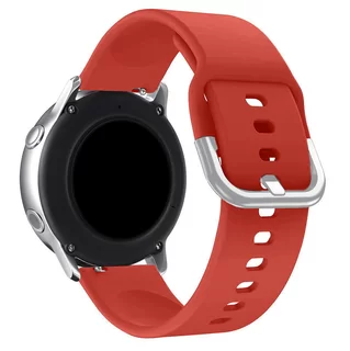 Samsung Galaxy Watch 3 (45 mm) okosóra szíj - Strap - piros szilikon szíj (szíj szélesség: 22 mm)