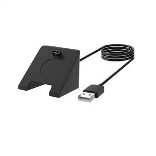Garmin Fenix 5 / 6 / 7 - okosóra asztali töltő állvány USB kábellel - TACTICAL fekete