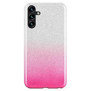 Telefontok Samsung Galaxy A14 5G - Ezüst / pink Shiny tok
