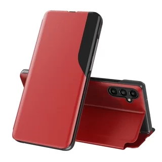 Telefontok Samsung Galaxy A14 5G - Smart View piros könyvtok