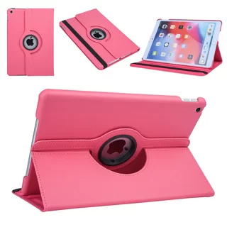 Tablettok iPad 2019 10.2 (iPad 7) - hot pink fordítható műbőr tablet tok