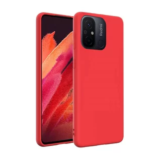 Telefontok Xiaomi Redmi 12C - piros szilikon tok