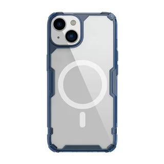 Telefontok iPhone 14 - Nillkin Nature TPU PRO kék ütésálló MagSafe kompatibilis tok