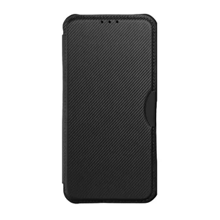 Telefontok iPhone SE 2020 - Forcell Razor - fekete mágneses, ütésálló szilikon keretes könyvtok