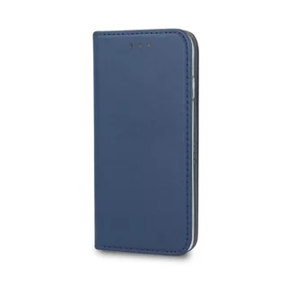 Telefontok Samsung Galaxy A14 5G - Smart Magnetic kék szilikon keretes mágneses könyvtok